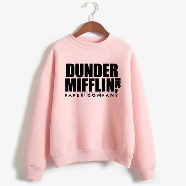 Sudaderas con capucha para hombres Sweinshirts Women Dunder Mifflin Inc Compañía de papel Wernham Hogg Show de televisión Michael Scott Space Sweatshirt Tops the Office TV Hoodie Men 240412