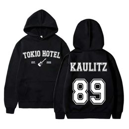 SweSshirts Mens Jackets Tokio Hotel Holdies Kaulitz 89 Capianas sudaderas con capucha Kaulitz Sweatshirt Y2K Streetwear Swear Swearshirts Band Rock Band 240412