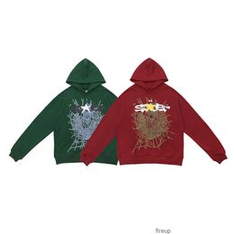 Sweatshirts Hommes Femmes Designer Sweats à capuche Mode Streetwear Jeune Thug Star Même Sp5der 555555 Sweat à capuche Spider Web Print Trendy