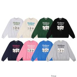 Sweatshirts Heren Dames Designer Hoodies Mode Street chic Han Chinachic Waikei Drie honden Bedrukt Katoen Losse trui Lange mouw Herfst Winter Heren Dames Ro