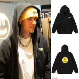 Sudaderas para hombre para mujer diseñador sudaderas con capucha moda streetwear moda Dre nueva cara sonriente letra impresa bordado felpa suéter con capucha otoño invierno pareja loos