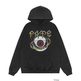 Sudaderas para hombre para mujer diseñador sudaderas con capucha moda streetwear galerías departamentos americano vintage globo ocular carta impresa suelta ajuste sudadera con capucha hombres mujeres