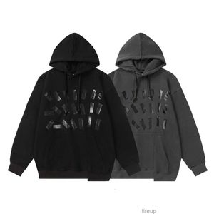 Sudaderas para hombre para mujer diseñador sudaderas con capucha moda streetwear estilo margiela mm6 otoño raya impresión calle suelta pareja suéter con capucha tendencia