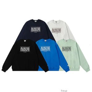 Sweatshirts Hommes Femmes Designer Sweats à capuche Mode Streetwear Corée du Sud Chinachic Br Marith Lettre Slogan Imprimer Automne Hiver Nouveau Casual Coton Couple Col Rond S