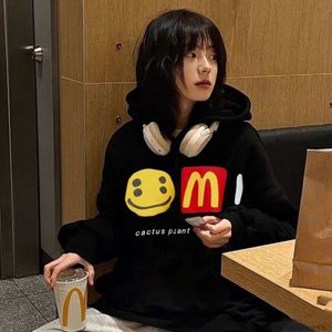 Sudaderas para hombre para mujer diseñador sudaderas con capucha moda streetwear cpfm mcdonalds espuma cara sonriente suéter con capucha hombres mujeres otoño invierno americano high street printi