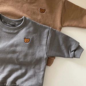 Sweatshirts milancel vêtements de bébé ours à sweats à capuche