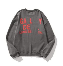 Sweatshirts NOUVEAU Sweat à capuche Même Galeries Dept T-shirts Rappeur Mens Designer Lettre Flamme Imprimer High Street Femmes À Manches Longues Mode Shirs Leer Prin Sree 32 63