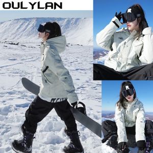 Sweatshirts nieuwe mannen dames snowboardpak ski hoodie set winter winddicht waterdicht skibitaal mannelijk vrouw