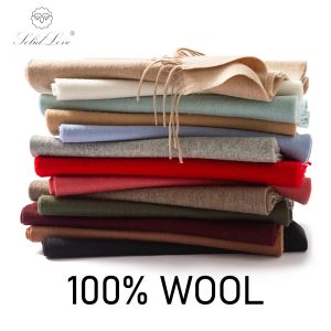 Sweatshirts Solidlove Wool Winter Scarf Femmes écharpes pour adultes pour les dames 100% écharpe en laine femme mode cachemire de mode poncho enveloppe