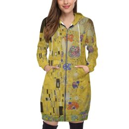 Sweatshirts The Kiss By Gustav Klimt Pullovers Sweat à capuche à manches longues Sweetshirt Sweats Sweats à capuche Pocket Sweats pour femmes Klimt