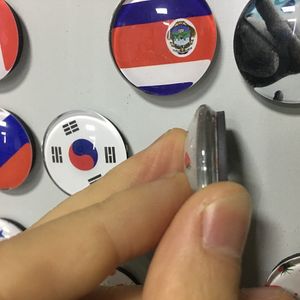 Zweden Armenië Zwitserland kalkoen Spanje Oekraïne vlag 30 mm koelkast magneetglas koepel koelkast stickers noot houder huisdecoratie