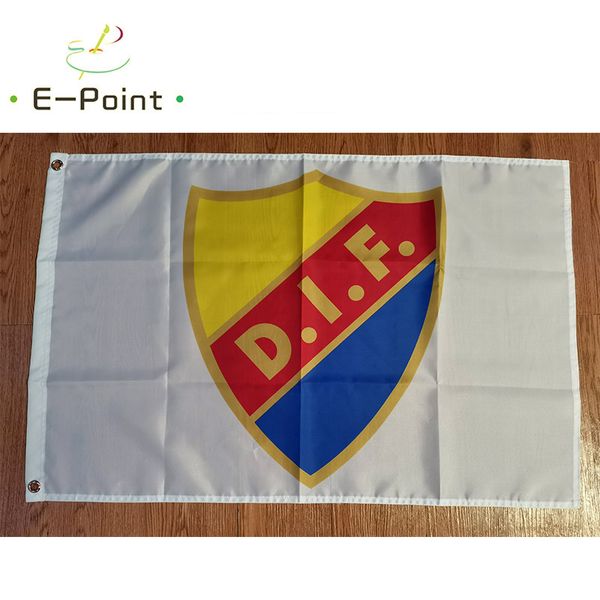 Suède Djurgardens IF 3 * 5ft (90cm * 150cm) drapeau en polyester bannière décoration volant maison drapeaux de jardin cadeaux de fête