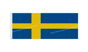 Zweden vlaggen National Polyester Banner vliegen 90 x 150 cm 3 5ft vlag over de hele wereld wereldwijd kan worden aangepast 3406087
