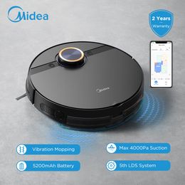 Sweevers accessoires Vacuümreinigers MIDEA M7 PRO Cleaner 4000Pa SUCTion 5200MAH Vibrerend MoWping Intelligent IC App Control Smart Home Appliance 230228
