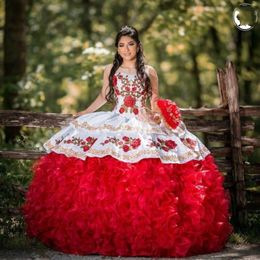 Sweet 16 Quinceanera Jurken Bloem Applique Kralen vestido 15 anos Formele Mexicaanse vestidos de quincea tijdperk 2020 Prom Dress270L