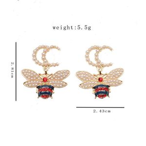 Doux 18K Plaqué Or Marque De Luxe Designers Double Lettre Goujon Clip Chaîne Géométrique Femmes Célèbres 925 Argent Cristal Strass Boucle D'oreille De Noce Jewerlry cadeau