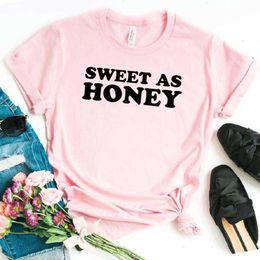 Sweet As Honey Tee Femmes Hipster Funny T-shirt Lady Yong Girl Top Drop Ship Zy-366