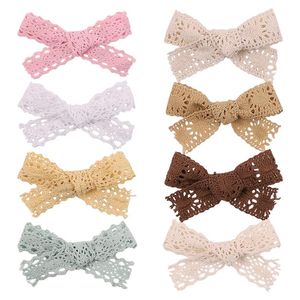 Sweet Bowknot Hair Clips Baby Girls Hair Accessories Boutique Bows Hairpins Barrets Headwear Kids Gift 8 Couleurs
