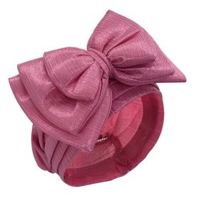 Doux Bowknot Turban Cap pour femme lustre métallique tête africaine Wrap Bonnet fête casque Turbante Mujer musulman foulard chapeau 240301