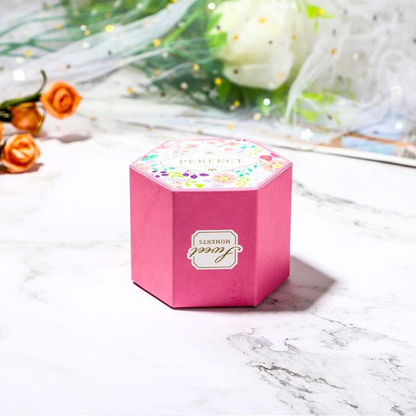 Boîte de bonbons sucrés Coffrets cadeaux créatifs édition coréenne Wrap pour mariage fête d'anniversaire festival cas d'emballage impression exquise KKB7093