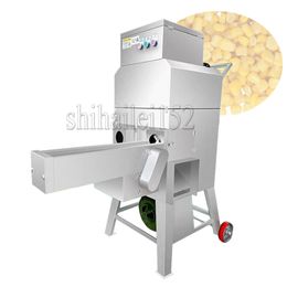 Trilladora desgranadora de maíz dulce, trilladora de maíz fresco, máquina separadora de granos de maíz
