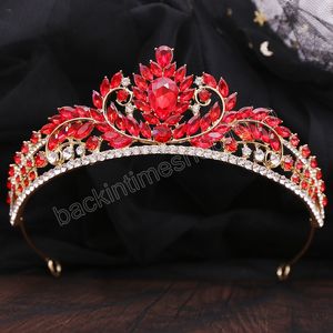 Corona dulce y bonita para regalo de cumpleaños para niñas, Tiaras nupciales de cristal de Reina, diademas de corona, accesorios para vestido de pelo