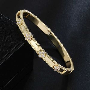 Bracelet de créateur sucré Bracelet Van Clover Designers for Women plaqués en cristal en cristal diamant kaléidoscope bracelets bracele