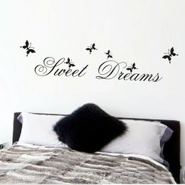 Doux rêves stickers muraux chambre décoration bricolage décor à la maison stickers muraux citations arts muraux impression pvc affiche