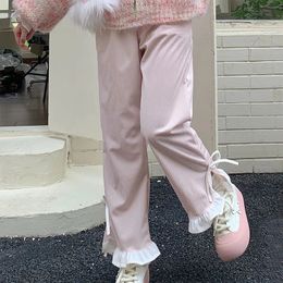Sweet Lolita Style Pink Bow Pantal