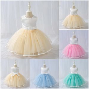 Robes d'anniversaire/de fête pour fille, rose doux, bleu, vert, champagne, bijoux, robes de concours de beauté, robes de demoiselle d'honneur, jupes de tous les jours, vêtements pour enfants, SZ 2-10 D329257