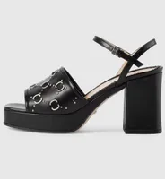 Sandales sucr￩es talons ￩pais designer robe de mode chaussure ￩tanche plate-forme ￩paisse semelles