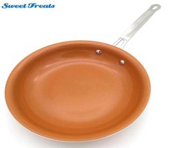SweetTrets Pan à frire en cuivre antiadhésive avec revêtement en céramique et fourgon de cuisine pour lave-vaisselle CJ191227236K6088523