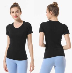 Swiftly tech Les plus récents vêtements de yoga lulus pour femmes portent des t-shirts de sport pour femmes T-shirts à manches courtes en tricot anti-humidité à haute élasticité Conception avancée 89ess