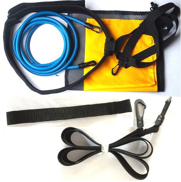 Cinturones de entrenamiento de natación Cuerdas elásticas para nadar Bandas de resistencia Tether Cuerda de tracción estacionaria Deportes al aire libre Banda de resistencia física 2686348