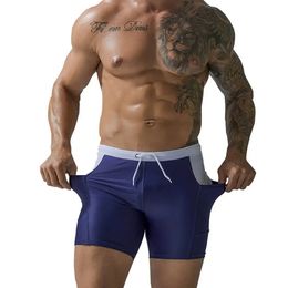 Tunks de natación hombres impermeables pantalones cortos de secado rápido traje de baño con pantalones de surf Pantalones de bañera Piscina de playa 240410