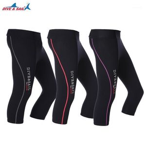 Ropa de baño Divesail Hombres Mujeres Pantalones Capri Traje de neopreno 1.5mm Pantalones recortados Invierno Natación Playa para remo Buceo Surf