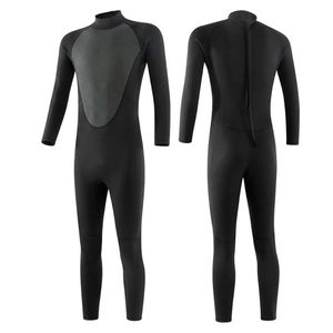 Zwemkleding duiken wetsuit mannen 3 mm ultra stretch neopreen full body suit rug zip zwempak voor speervissen snorkelen kanoën zwart xxxl