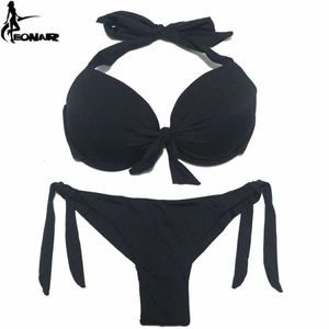 Zwemkleding EONAR Bikini Uniform Badmode Dames Set Bikini Push-Up Braziliaanse snit/Klassieke donsbadmode Sexy badmode Grote maten watersporten 240311