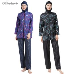 Zwemkleding plus size dames moslim islamitische badmode volledige omslag bescheidenheid burkinis sets casual zwempak strandkleding badkostuums