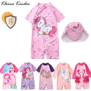 Traje de baño Traje de baño Bebé niña Unicornio Sirena Niñas Traje de baño Una pieza con protección solar corta Seve Niños Traje de baño Trajes de baño HKD230628