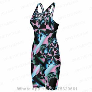 Zwemkleding Dames Backless Tech Suit zwempak Knie Training Competitie één stuk zwempak Professioneel zwempak 2024 Aquatic Sports 240311