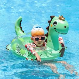 Swimbobo -stijl kind opblaasbare dinosaurus schattige zwemstoel boot drijvende jongen water speelgoed baby zwemringen zwembad vlotter zomer 240328