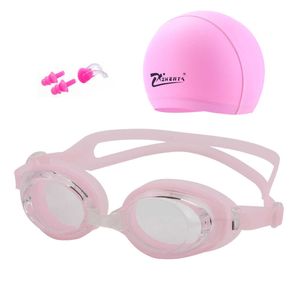 Badmuts anti-condens waterdichte bril oorbellen zwembaduitrusting heren dames kinderen en volwassenen sport duikbril P230601 goed