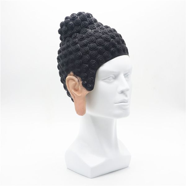 Gorros de natación Sombrero de látex de natación para adultos para mujeres y hombres Cosplay Forma de Buda Protección para los oídos Proteger la salud del cabello 230705