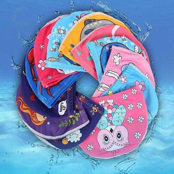 Bonnets de natation Animal de bande dessinée enfants bonnet de bain filles garçons chapeau de natation élastique enfants bonnet de bain 1-10 ans P230509