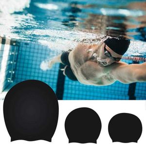 Bonnets de natation en Silicone Durable, Extra Large, unisexe, confortables à utiliser, gardent les cheveux et les oreilles au sec, imperméables, P230418