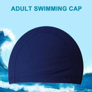 Bonnets de natation Bonnets de natation taille libre pour hommes femmes chapeau de piscine élastique en Nylon Protection des oreilles cheveux longs bonnets de bain ultra-minces chapeau de plongée P230418