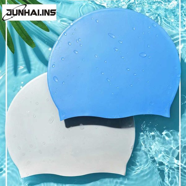 Bonnets de natation spot vente en gros SC monochrome silicone boutique lot mixte couleur unie bonnet de bain YQ240119