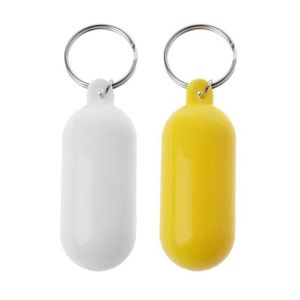 Natation Driftting Beach Jaune Floating Keychain Natation Marine Voile Touche Float Anneaux Flottant Foam Ellipse Key Chain C7AF G1019