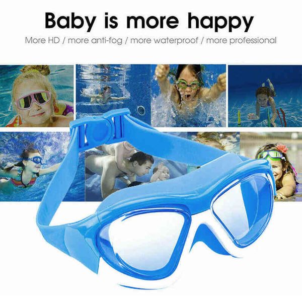 Gafas de natación a prueba de agua antivaho Arena Prescripción Gafas de natación Agua Silicona Gafas de buceo grandes Protección UV Hombres Mujeres Niño Y220428